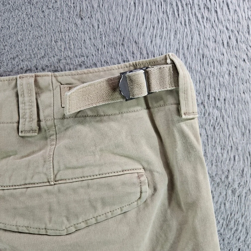 Banana Republic Mens 42x32 Khaki Tan Cotton Cargo Pants Adjustable Waist Utility
